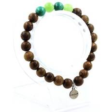 Peridot Smycken Malachite Bead Bracelet From Congo Peridot Wood 8 mm