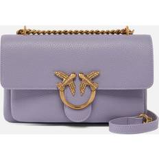 Petit Sac Bandoulière Love Bag Cuir Souple - Violet Cendré-Or Antique