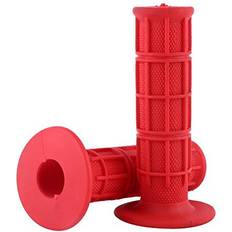 Red Motorcycle Handle Mounts Akozon Motorcycle Handlebar Grips 1 Pair - Red