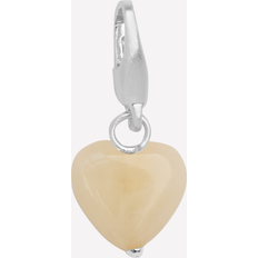 Smykker ByBiehl Soft Heart Charm Cream - Sterling Sølv