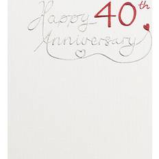 Silver Cards & Invitations Paperlink Mimosa 40th Anniversary Card