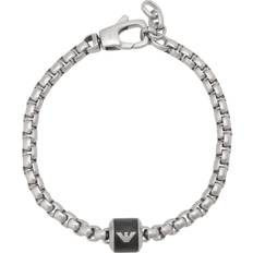 Emporio Armani Armband Emporio Armani Chain Bracelet Stainless Steel - Black Marble Eagle