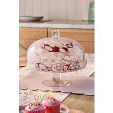 Rosa Kakfat NEXT Konfetti-Cloche-Kuchenständer aus Glas Einheitsgröße Kuchenplatte