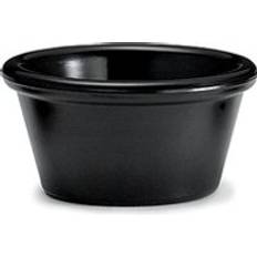 Round Ramekins Alliance Melamine Black Plain 4oz 1 x 12 Ramekin