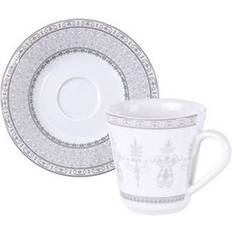 Espresso Cups Tramontina Gabrielle with Saucer Two-Piece Set Espresso Cup