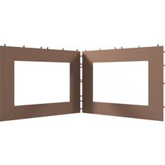 Tiendas de almacenamiento OutSunny Paredes Laterales para Carpa de 2 Paneles 295x195 cm