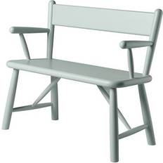 Bancs FDB Møbler Banc Pour Enfants P11 Blue Grey