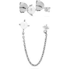 Smycken Esprit Schmuck-Set 925er Silber Perle - Silber
