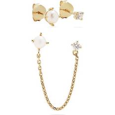 Smycken Esprit Schmuck-Set 925er Silber Perle - Silber