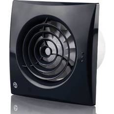 Black Bathroom Extractor Fans Blauberg Black Calm Quiet Timer Fan 100mm IP45