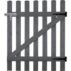 Living and Home Grey Vintage Pine Wood Garden Gate with Latch 914 x 1193mm 120 x 90 x 2.3cm