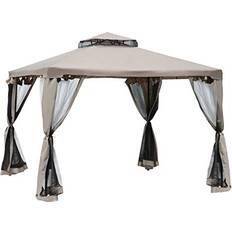 Gazebo e Accessori OutSunny Gazebo Da Esterno 3x3m Con Zanzariera
