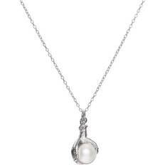 Maria Nilsdotter Halsband Maria Nilsdotter Big Claw Pearl Necklace Sötvattenspärla - Silver