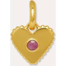 Ruby Jewellery Ottoman Hands Ruby Heart Charm