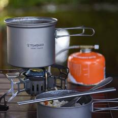 Tomshoo Titanium Cookware Set Outdoor Lightweight