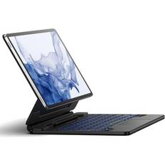 Dexnor Samsung Galaxy Tab S9+ Plus S9 FE+ Plus/S8+ Plus/S7+ Plus S7 FE Case with Keyboard