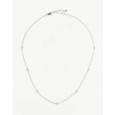 Missoma White Gold Necklaces Missoma Fine Floating Diamond Necklace - White Gold