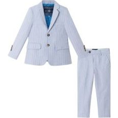 Suits Children's Clothing Andy & Evan Kids Chambray Stripes Suit Set Blue