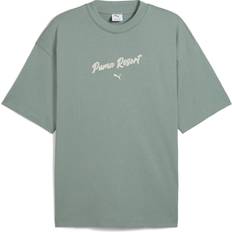 Unisex T-shirts Puma Premium Ess Oversized Graphic Tee - Green