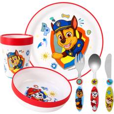 Machine Washable Baby Dinnerware Paw Patrol Paw Patrol Kids 6 Piece Reusable Dinner Set