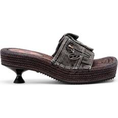 Diesel Slippers & Sandals Diesel D-Ibiza 40 Pck Heeled Sandals - Black