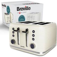 Breville Silver Toasters Breville Zen 4 Slice Toaster VTR028