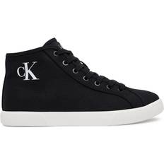 Canvas Skor Calvin Klein Canvas Low Profile High-Top Trainers - Black