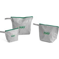 Hay Toilettasker & Kosmetiktasker Hay Candy Mono Wash Bag Set Of 3 - Grey