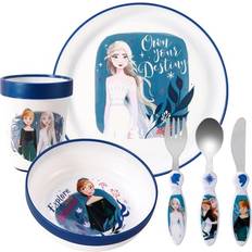 Baby Dinnerware Zawadi Global Frozen Kids 6 Piece Reusable Dinner Set