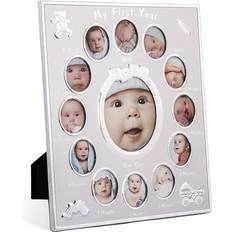 Photo Frames on sale MantraRaj Baby My First Year Multi-Photo Frame Holds 13 Photos Set