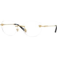 Versace Briller & Læsebriller Versace Woman VE1305 1002 Vista Frames Metal Gold Transparent Round Normal