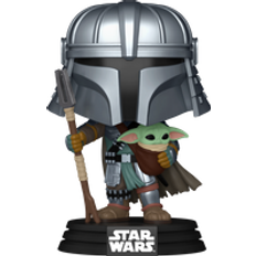Toys Funko POP! Mandalorian With Grogu