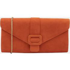 Orange Clutches Lotus Aletta Womens Clutch Bag - Brown