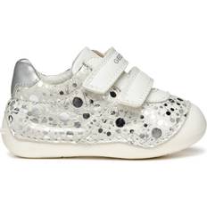 Lauflernschuhe Geox Baby Girls Leather First Walkers - White/Silver