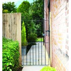 Wickes Chelsea Bow Top Black Steel Gate 991 x 1875mm