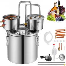 Gummifötter Bryggsystem VEVOR Moonshine Still Water Alcohol Distiller 13.2Gal w/Thumper Keg & Water Pump