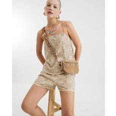 River Island Bum Bags River Island Suede Studded Bum Bag - Brown