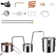 Gummifötter Bryggsystem VEVOR Moonshine Still Water Alcohol Distiller 3Gal 8W Water Pump