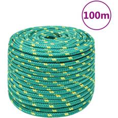 Cordes marines vidaXL Corde De Bateau Vert 12 mm 100 m Polypropylène
