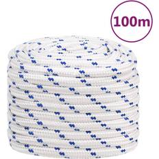 Corde marine vidaXL Corda Nautica Bianca 20 mm 100 m Polipropilene