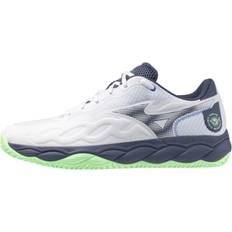 Mizuno Racketsportskor Mizuno Wave Enforce Court CC - White/Neo Mint/Vintage Indigo