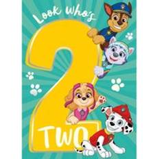 Yellow Party Supplies Paw Patrol Age 2 Birthday Card