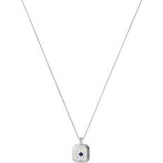 Lapis Necklaces Missoma Birthstone Pendant Necklace - Silver