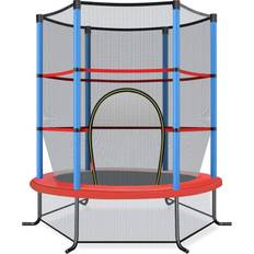 Trampolin børn Cwy Hagetrampolin Med Sikkerhetsnett Ø140cm 135 kg