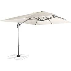 Sweeek 3x4m Rectangular Cantilever Parasol 380x259x286 cm Off-White