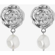 Caroline Svedbom Rodium Örhängen Caroline Svedbom Rosita Pearl Earrings - Pearl
