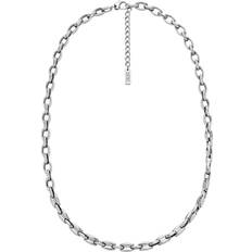 Smycken Diesel Collier Chaîne En Acier Inoxydable - Gris Argenté