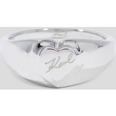 Smycken Karl Lagerfeld Signature Heart Ring - Silver