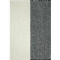 Ferm LIVING Tæpper ferm LIVING Pila Linen Plaid Sort Elm Tæppe Grøn, Sort (170x120cm)