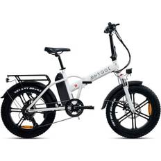 Fällbar Fat Tyre Elcykel 48V 14Ah Heron Vit